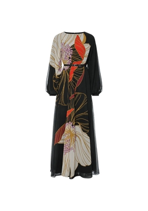 Ted Baker Cammeli floral-print maxi dress - Black