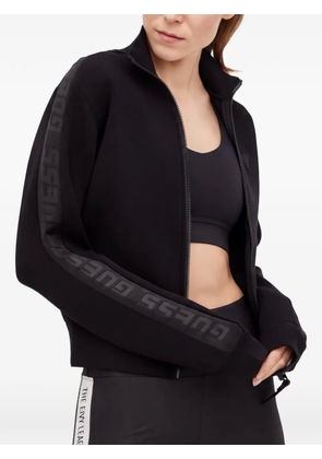 GUESS USA logo zip sweatshirt - Black