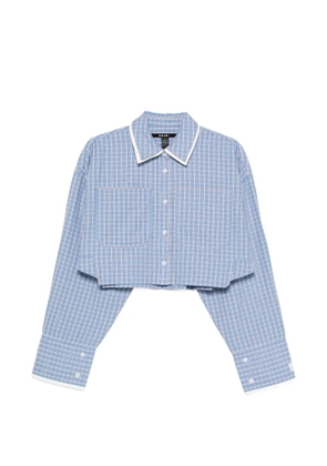 Ksubi Balter check-pattern cropped shirt - Blue