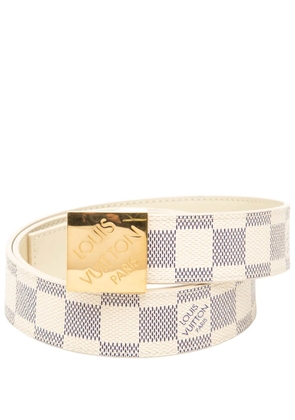 Louis Vuitton Pre-Owned 2008 Damier Azur Ceinture belt - White