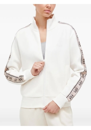 GUESS USA logo tape zip sweatshirt - Neutrals