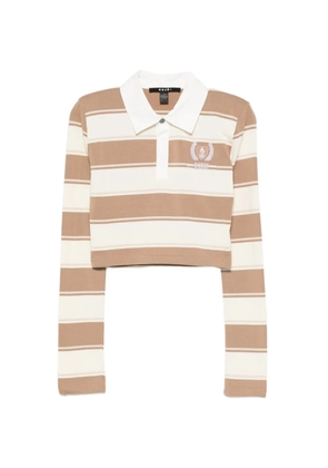Ksubi striped long-sleeve polo shirt - Neutrals
