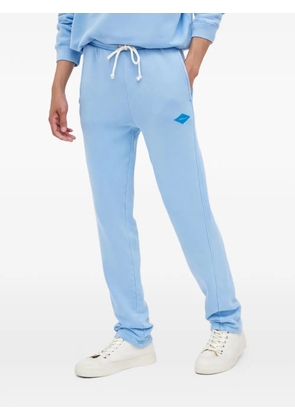 American Vintage Izubird logo-patch track pants - Blue