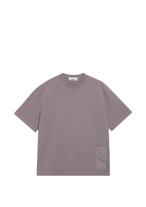 Stone Island logo-print short-sleeve T-shirt - Purple