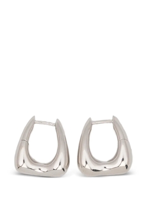 Maria Black Satchel Bend huggie earrings - Silver