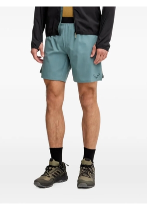 DYNAFIT logo-print perforated shorts - Blue