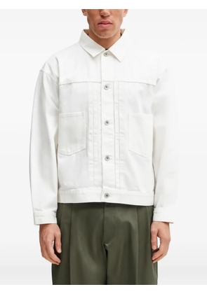 Neighborhood button pockets jacket - White