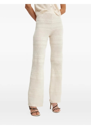 Morgan crochet trousers - Neutrals
