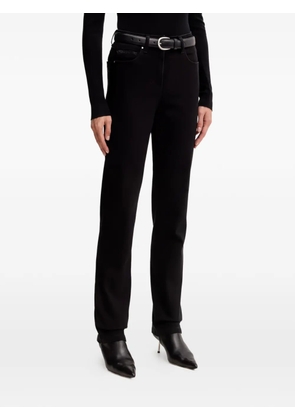 Morgan zip-up straight-leg jeans - Black