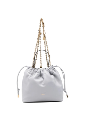 Chloé drawstring leather tote bag - Grey
