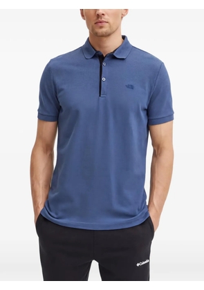 The North Face logo-embroidered polo shirt - Blue