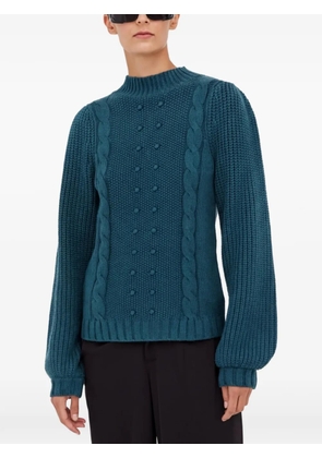 Bruuns Bazaar cable-knit sweater - Green