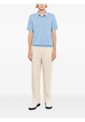 Brioni Sea Island piqué cotton polo shirt - Blue