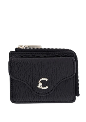 Coccinelle logo-detail leather wallet - Black