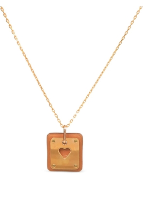 Hermès Pre-Owned As De Coeur heart-pendant necklace - Gold