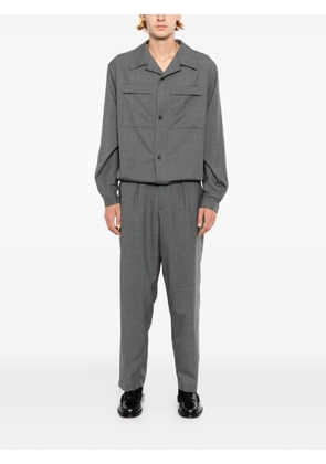 Kiton rear elasticated waistband trousers - Grey