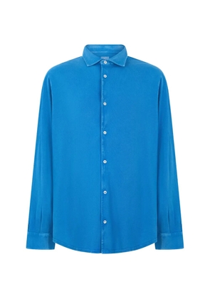 Fedeli long-sleeve button-up shirt - Blue