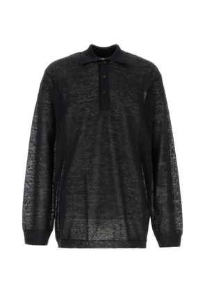 Y's long-sleeve polo shirt - Black