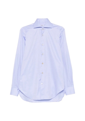 Kiton vertical-stripe shirt - Blue