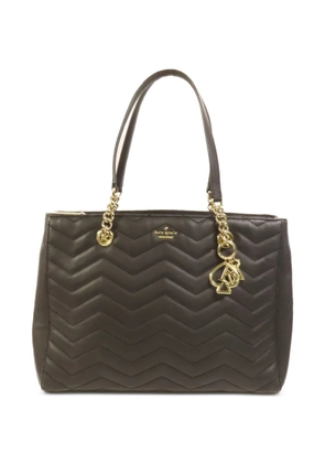 Kate Spade chevron-quilted leather tote bag - Brown