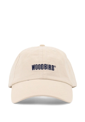 Woodbird Core embroidered-logo cotton cap - Neutrals