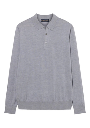 Brooks Brothers merino-wool long-sleeve polo shirt - Grey