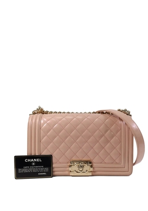 CHANEL Pre-Owned Boy 25 quilted shoulder bag - Pink