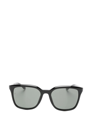 Gucci Eyewear logo-plaque square-frame sunglasses - Black