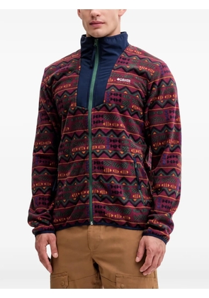 Columbia zip patterned sweatshirt - Red
