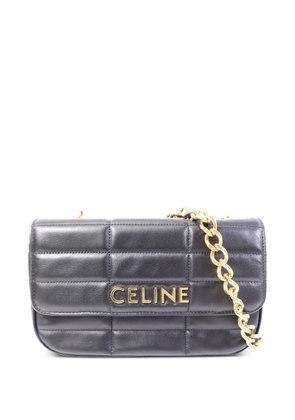 Celine Pre-Owned logo-detail shoulder bag - Black