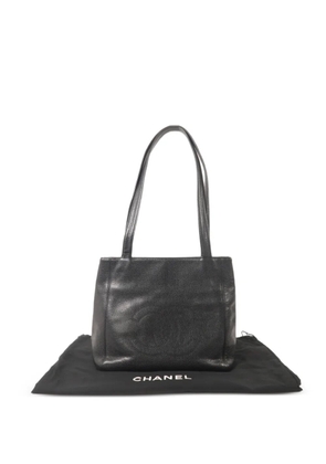 CHANEL Pre-Owned CC interlocking shoulder bag - Black