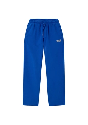 American Vintage Plizzy logo-print track pants - Blue