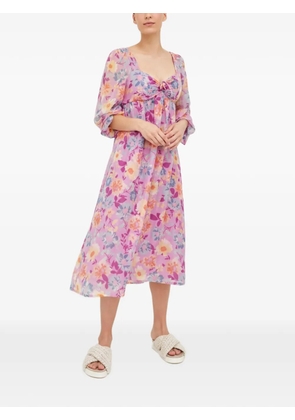 Billabong x The Salty Blonde Paradise Love floral-pattern midi dress - Purple