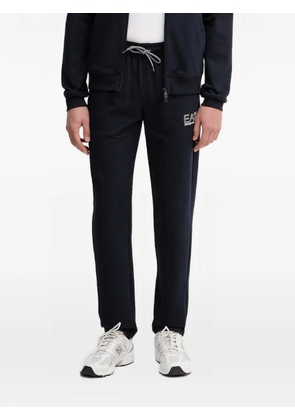 Ea7 Emporio Armani logo-detail hoodie tracksuit - Blue