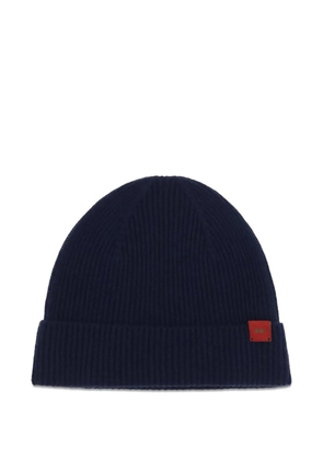 Kiton ribbed-knit beanie hat - Blue