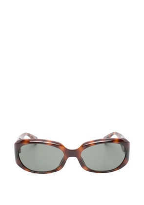 Saint Laurent Eyewear tortoiseshell-effect round-frame sunglasses - Brown
