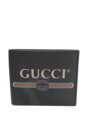 Gucci Pre-Owned GG logo-print wallet - Black