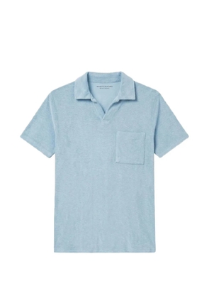 Majestic Filatures chest-pocket polo shirt - Blue