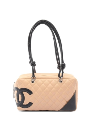 CHANEL Pre-Owned 2003-2004 Cambon Ligne Bowler shoulder bag - Neutrals