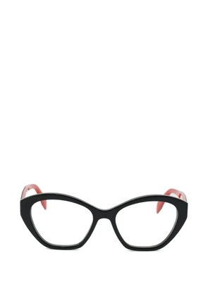 Alexander McQueen cat-eye frame glasses - Black