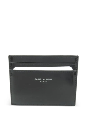 Saint Laurent Pre-Owned patent leather card case - Black