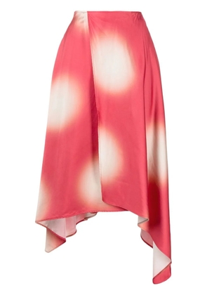 Shanghai Tang x Yuni Ahn asymmetric midi skirt - Pink