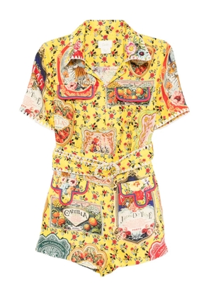 Camilla Soap Opera playsuit - Yellow