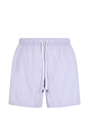 Fedeli polka-dot drawstring swim shorts - Purple