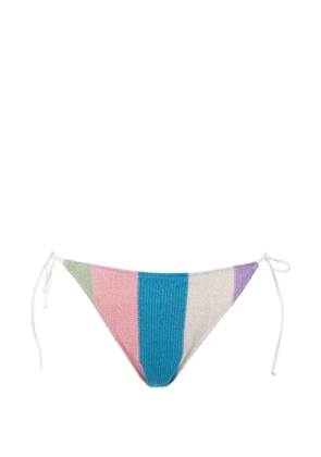 MC2 Saint Barth Marielle striped side-tie bikini bottoms - Blue