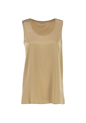Antonelli sleeveless satin-finish top - Neutrals
