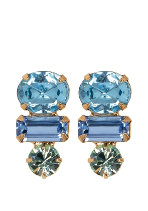 Jennifer Behr Patricia crystal-embellished earrings - Gold