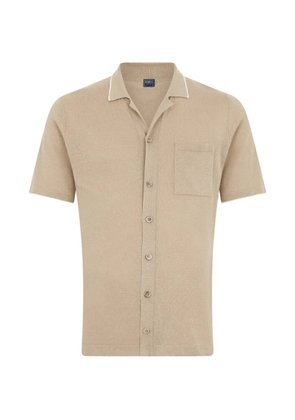 Fedeli short-sleeve button-up shirt - Neutrals