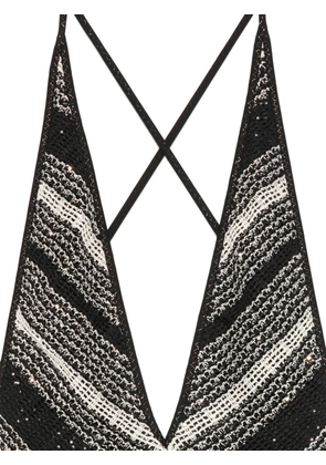 Missoni zigzag sequin-embellished swimsuit - Black