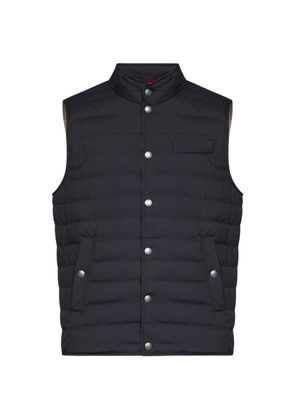 Brunello Cucinelli quilted sleeveless jacket - Blue